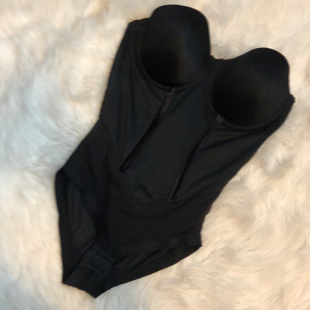 Black Bustier Bodysuit 38D
